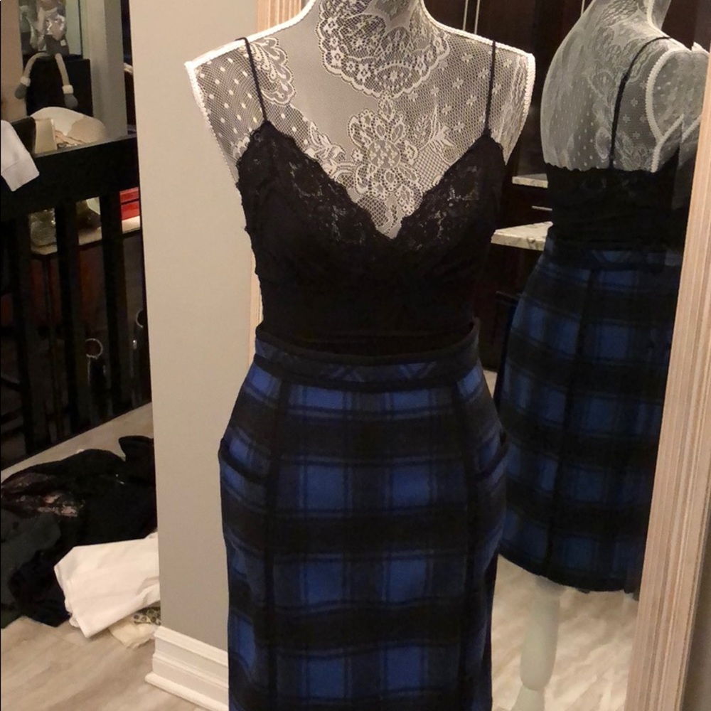 Adam lippes wool plaid skirt 4
